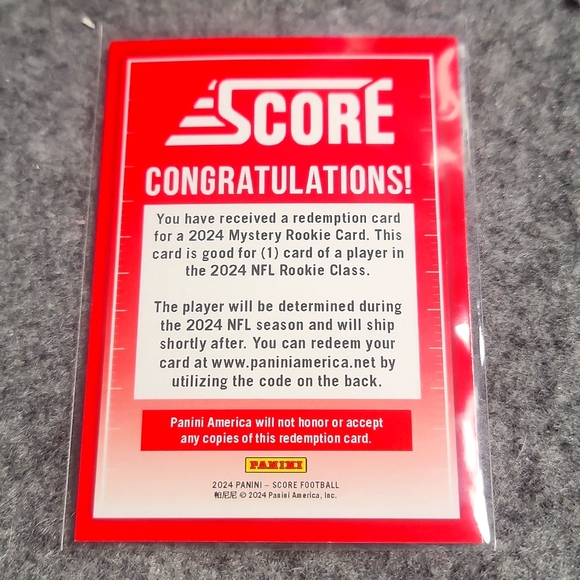 2024 Score Football Redemption!!! - Picture 1 of 2
